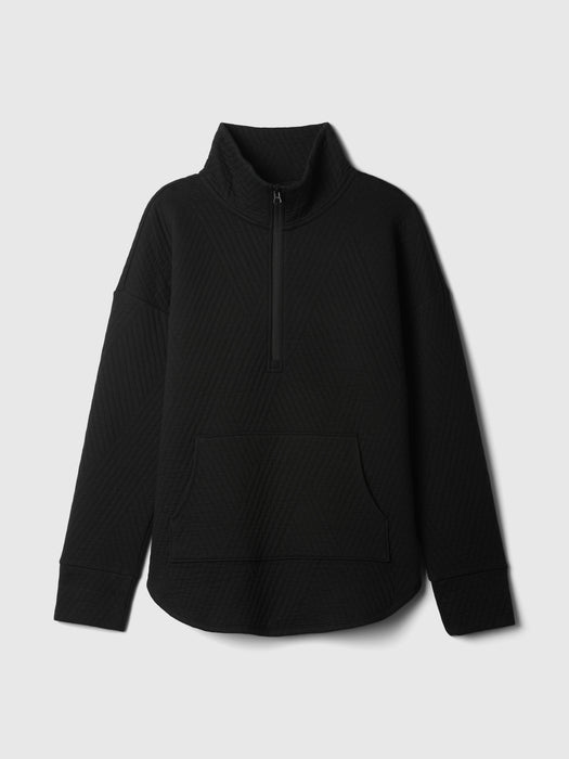 GapFit Quilted Jacquard Half-Zip Pullover