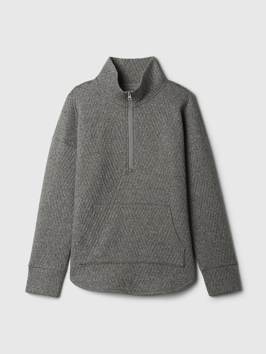 GapFit Quilted Jacquard Half-Zip Pullover