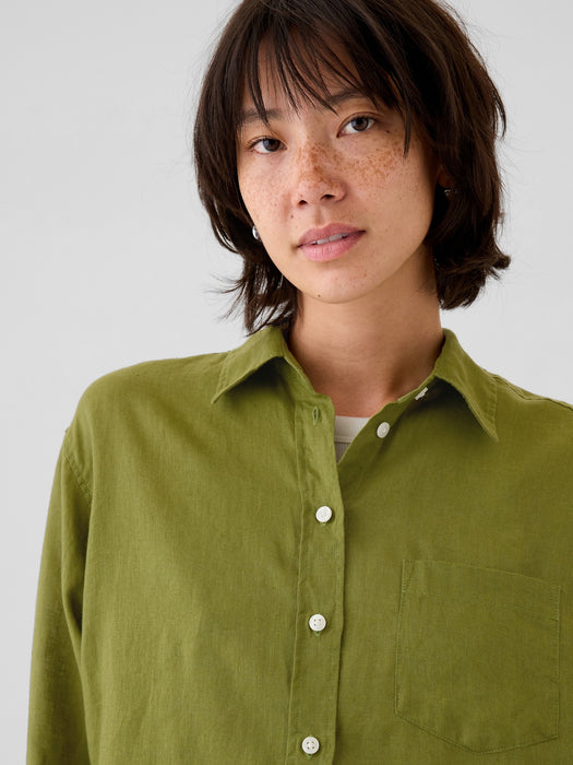 100% Linen Big Shirt