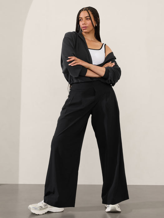 Brooklyn Heights High Rise Pleated Wide Leg Pant