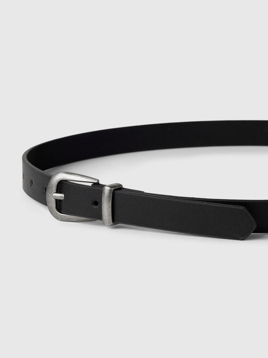 Vegan Leather Thin Western Belt