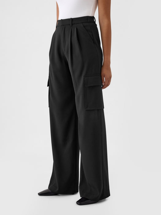 365 High Rise Cargo Pleated Trousers