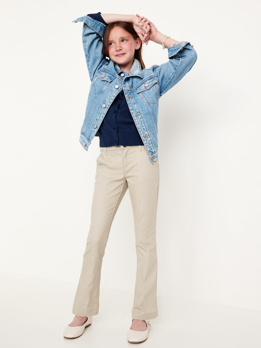 School Uniform Bootcut Pants for Girls