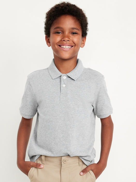 School Uniform Pique Polo Shirt for Boys