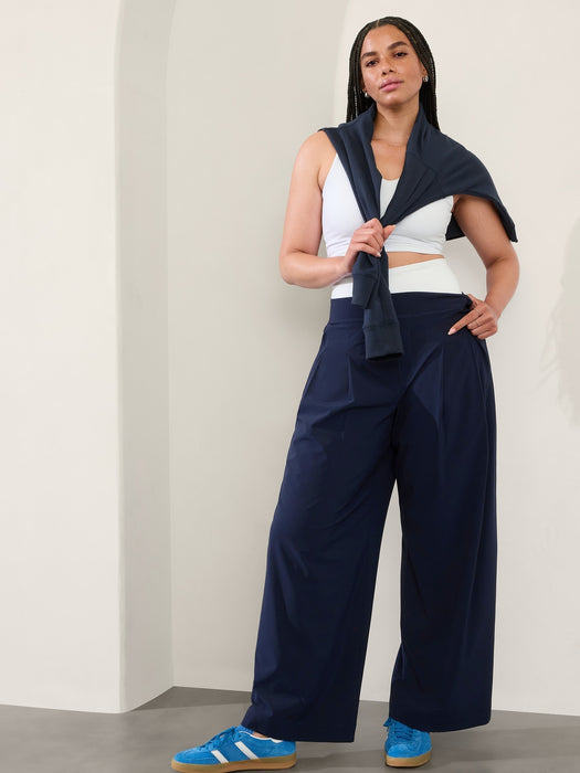 Brooklyn Heights High Rise Pleated Wide Leg Pant