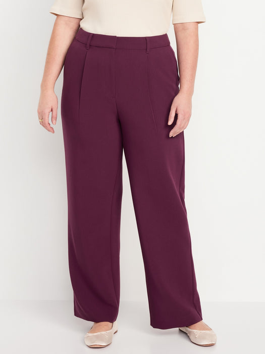 Extra High-Waisted Taylor Wide-Leg Trouser Pants