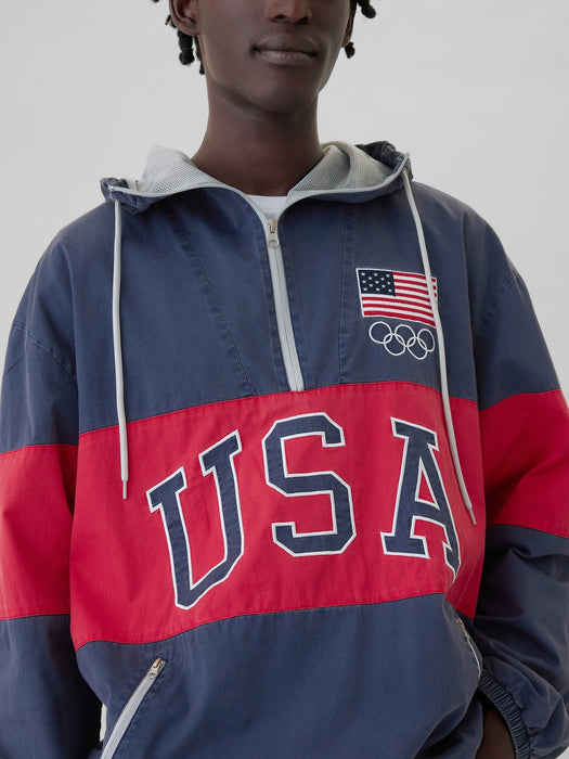 Team USA Oversized Anorak Jacket