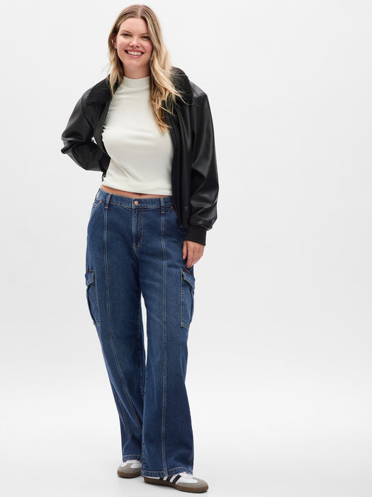 Mid Rise ’90s Loose Cargo Jeans