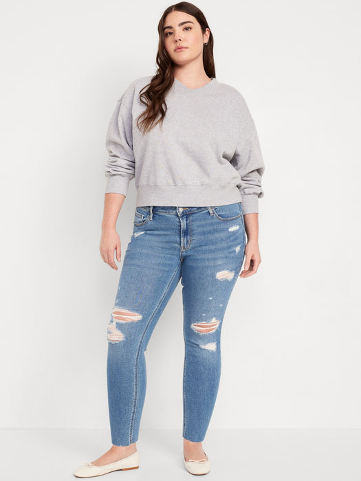 Mid-Rise Rockstar Super-Skinny Ankle Jeans