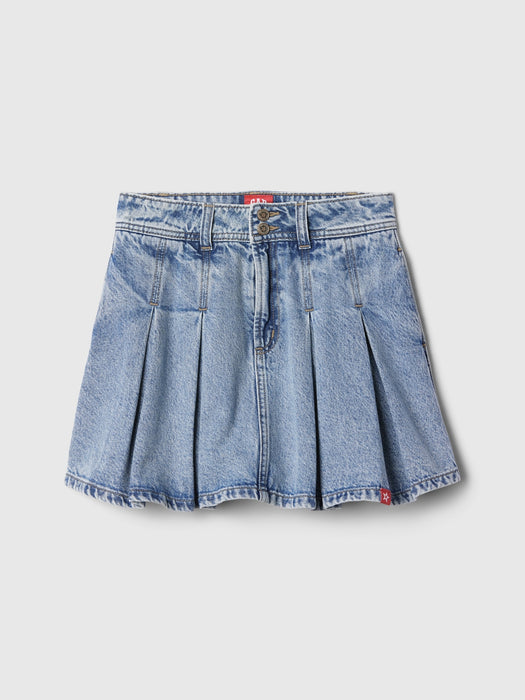 Gap &#215 American Girl Kids Pleated Denim Skirt