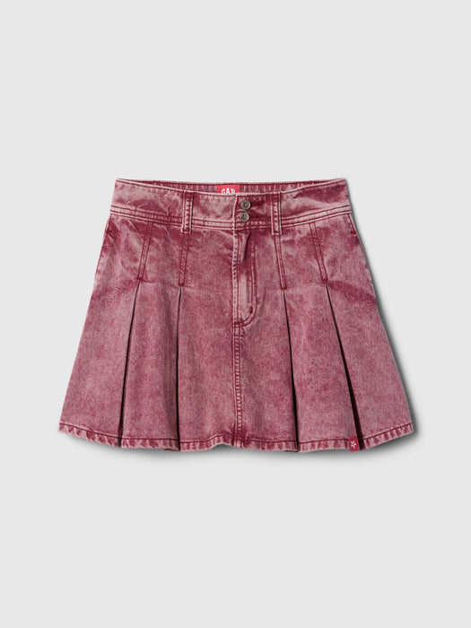 Gap &#215 American Girl Kids Pleated Denim Skirt