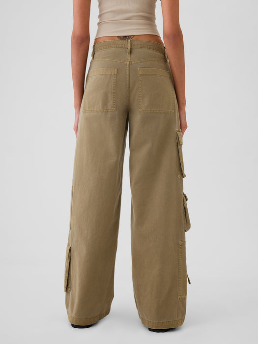 Mid Rise Relaxed Cargo Pants