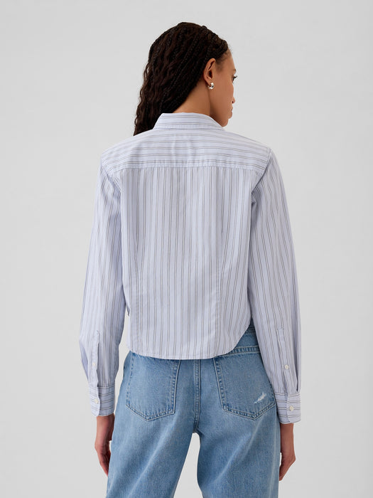 Organic Cotton Cropped Shirt