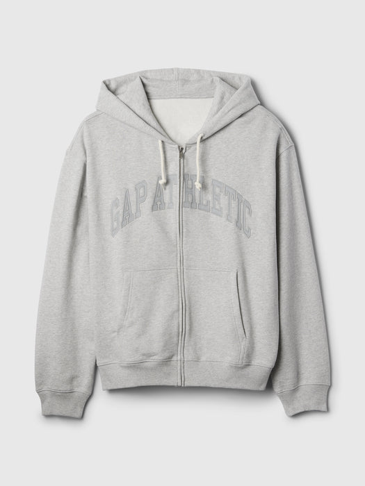 Heavyweight Athletic Logo Full-Zip Hoodie