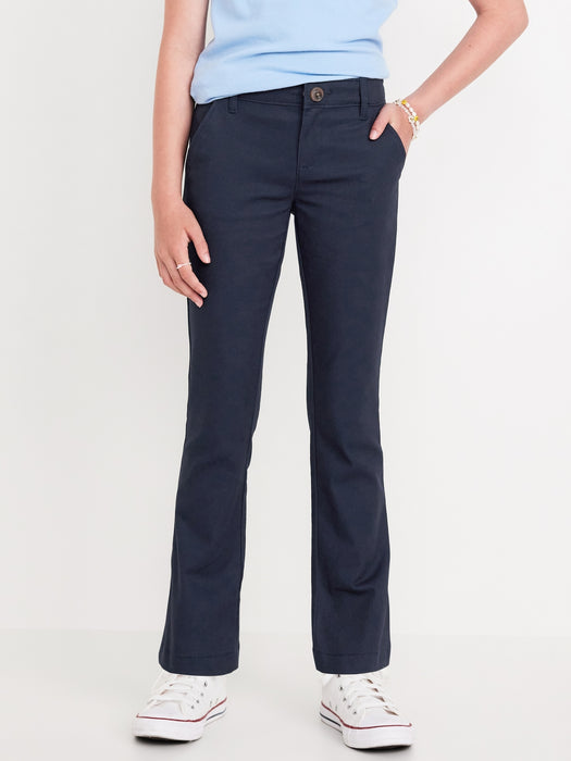 School Uniform Bootcut Pants for Girls