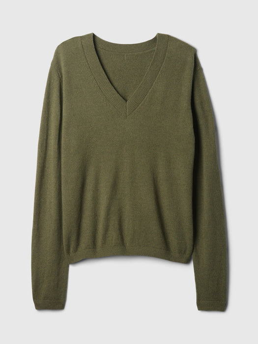 CashSoft V-Neck Sweater