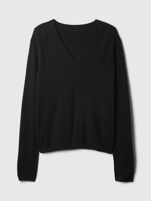 CashSoft V-Neck Sweater