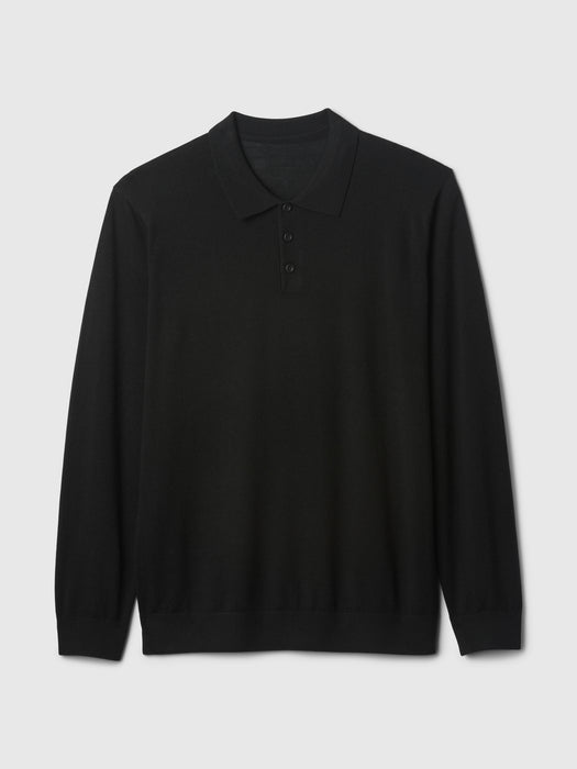 Merino Polo Sweater