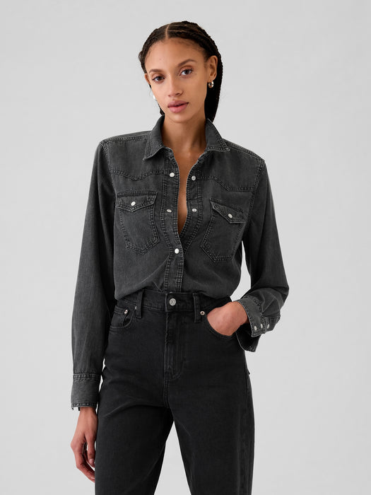 Denim Western Shirt