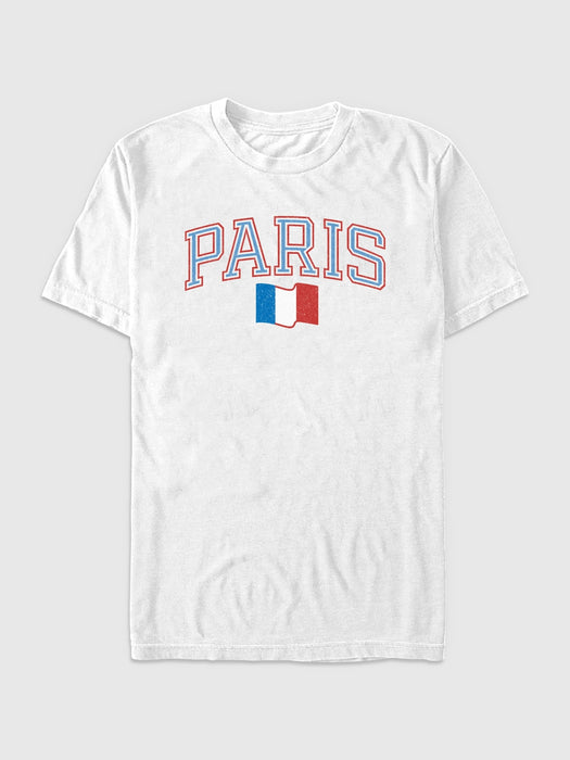 Paris France Collegiate Graphic Tee