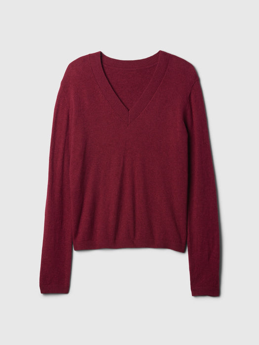 CashSoft V-Neck Sweater