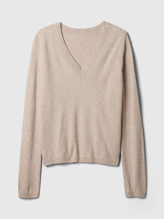 CashSoft V-Neck Sweater