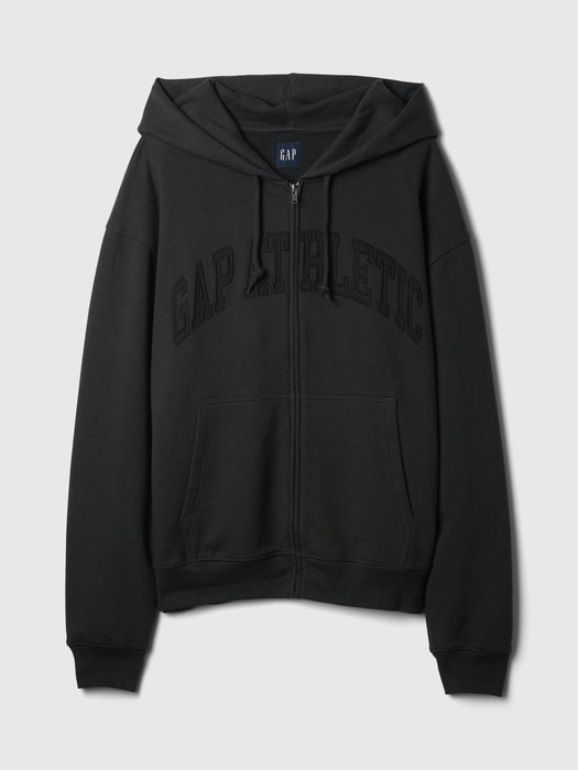 Heavyweight Athletic Logo Full-Zip Hoodie