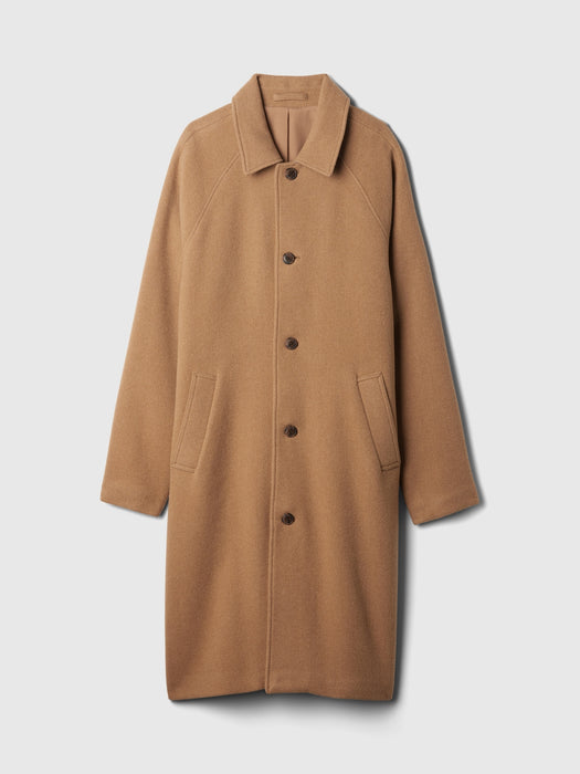 Oversized Wool-Blend Topcoat