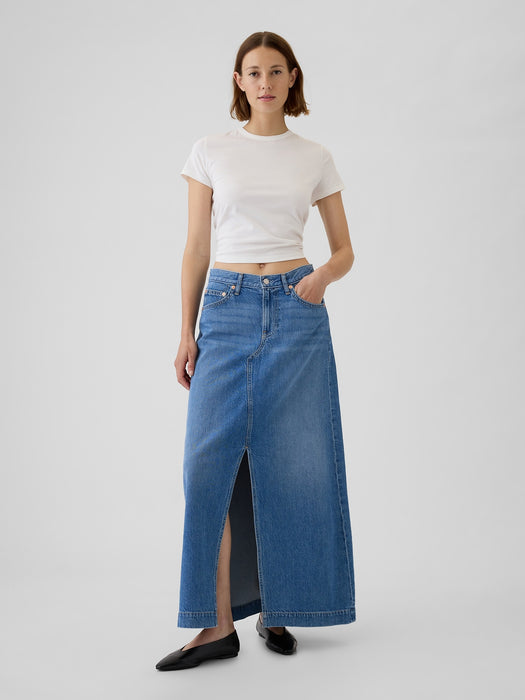 UltraSoft Denim Maxi Skirt