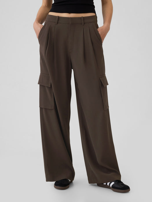 365 High Rise Cargo Pleated Trousers