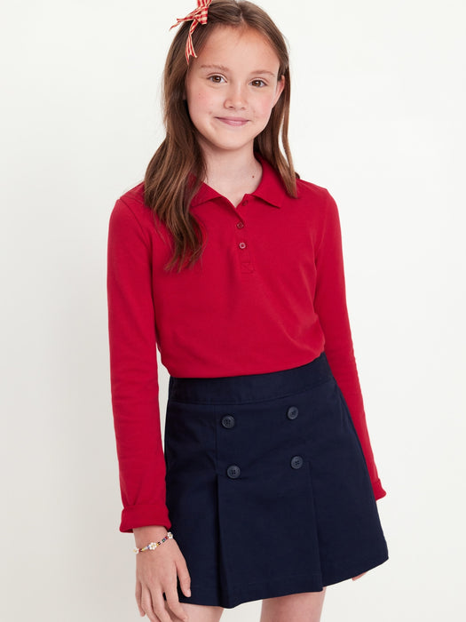 Uniform Pique Polo Shirt for Girls