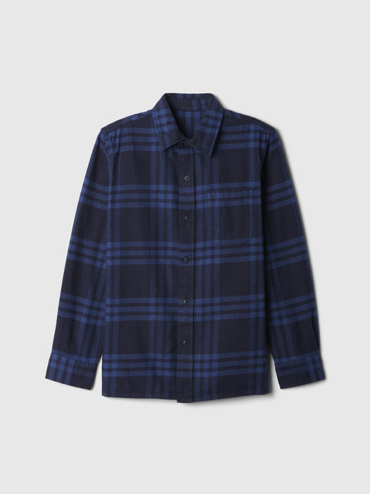 Kids Organic Cotton Flannel Shirt