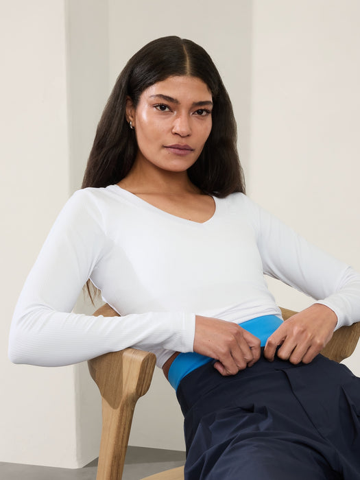 Renew Seamless V-Neck Top