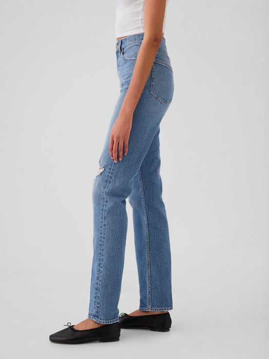 High Rise &#39;90s Straight Jeans