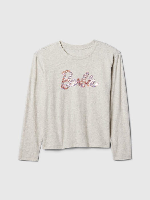 Kids Organic Cotton Sequin Barbie T-Shirt