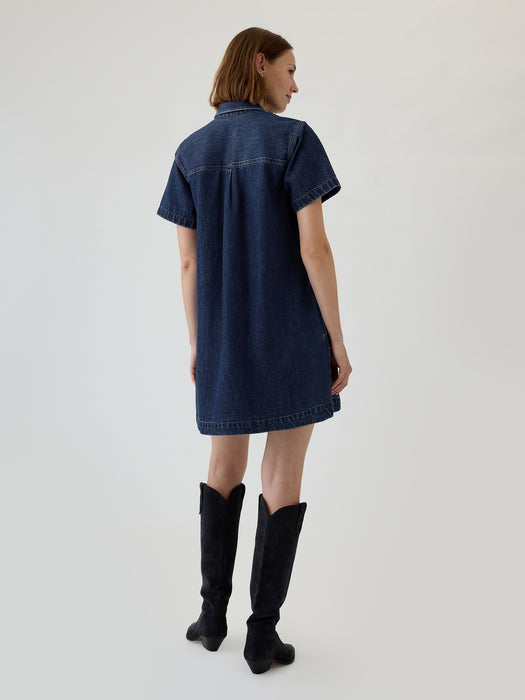 Denim Shift Mini Dress