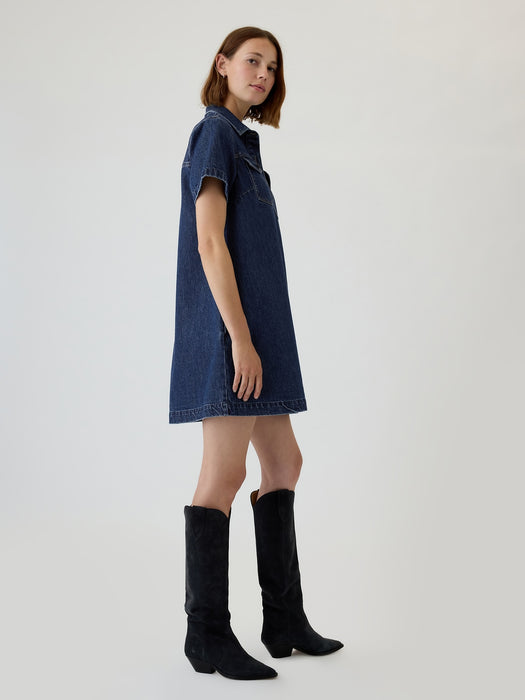 Denim Shift Mini Dress