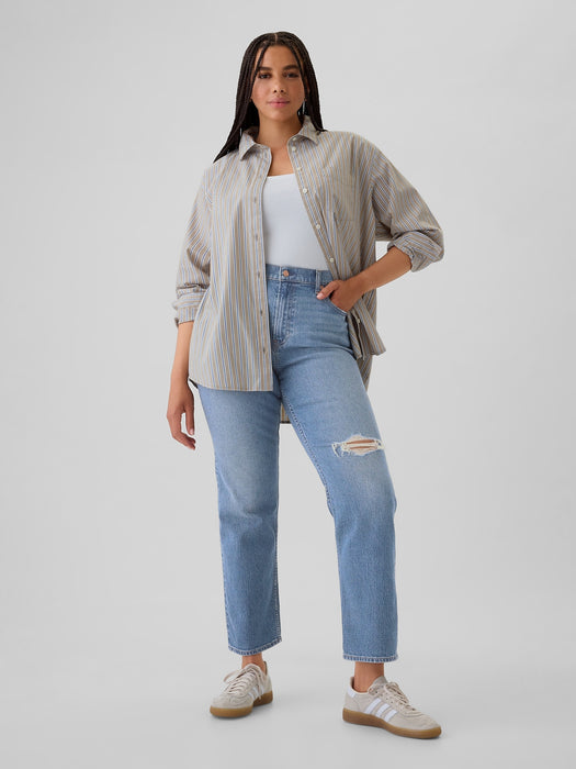 High Rise &#39;90s Straight Jeans