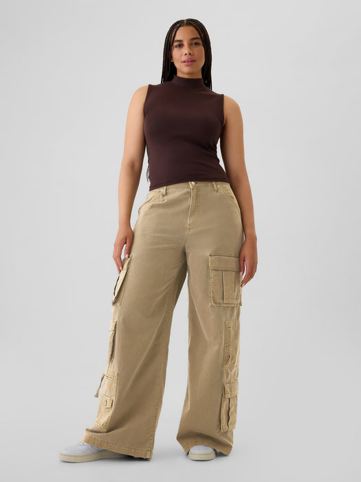 Mid Rise Relaxed Cargo Pants