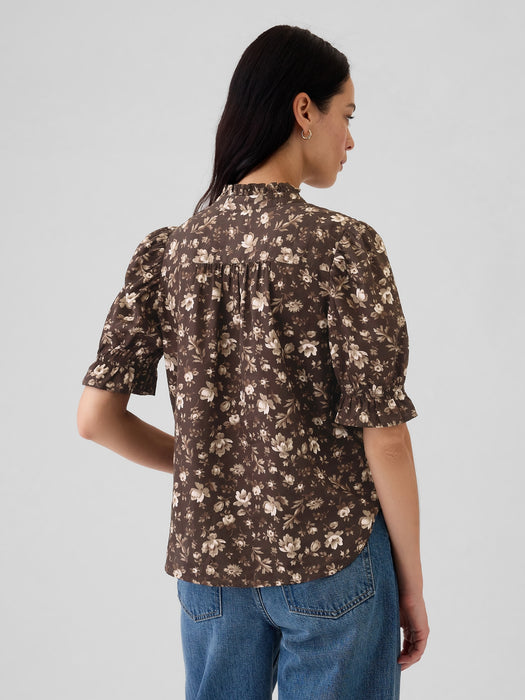 Floral Puff Sleeve Shirt