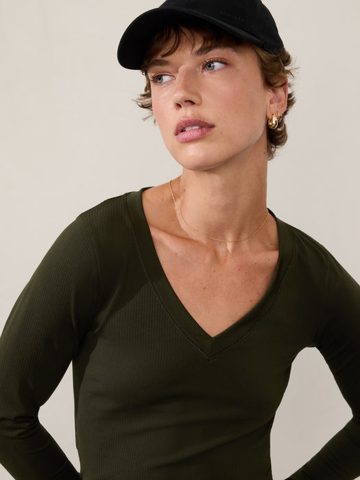 Renew Seamless V-Neck Top