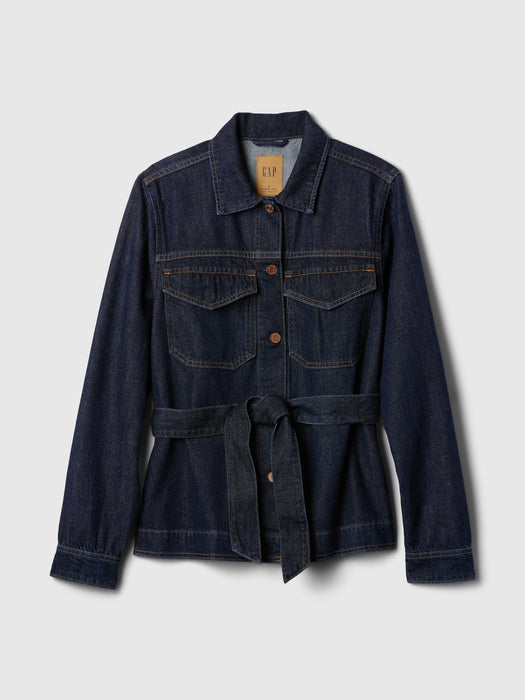 UltraSoft Denim Belted Jacket