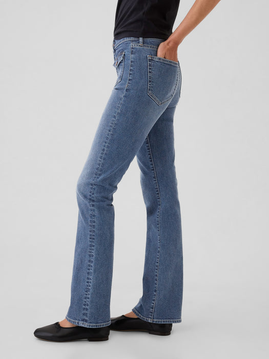 Mid Rise Baby Boot Jeans