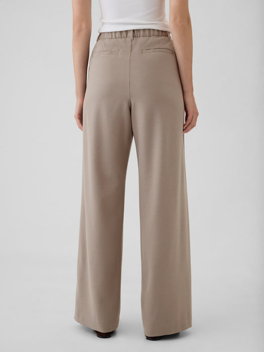 365 High Rise Brushed Twill Pleated Trousers