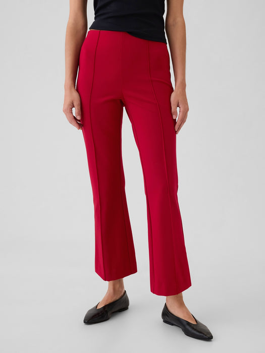 High Rise Ponte Crop Kick Pants