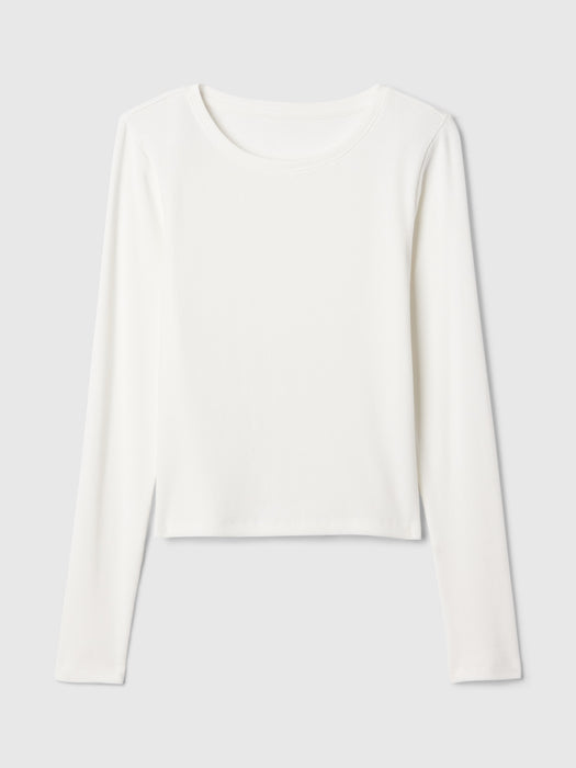 Modern Rib Cropped T-Shirt