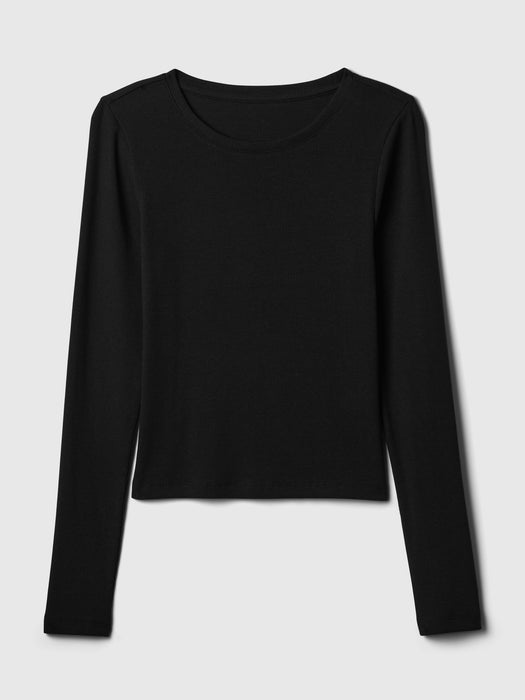 Modern Rib Cropped T-Shirt