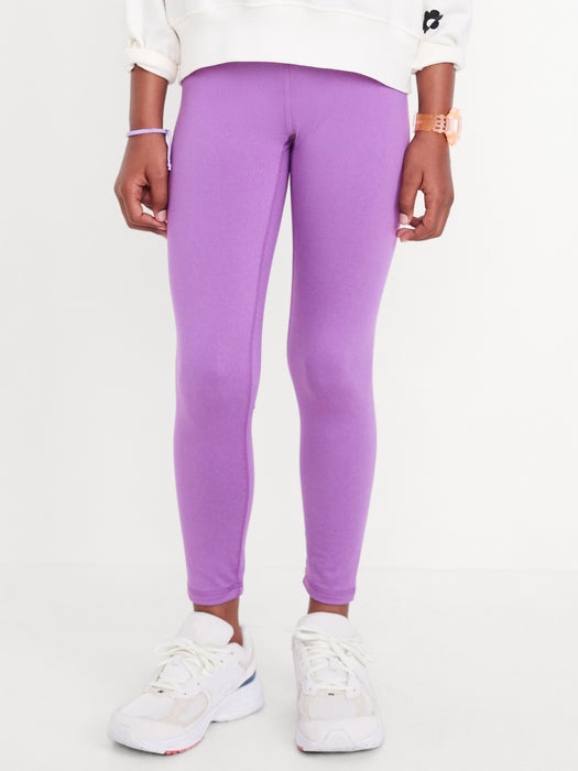 High-Waisted PowerPress 7/8-Length Leggings for Girls