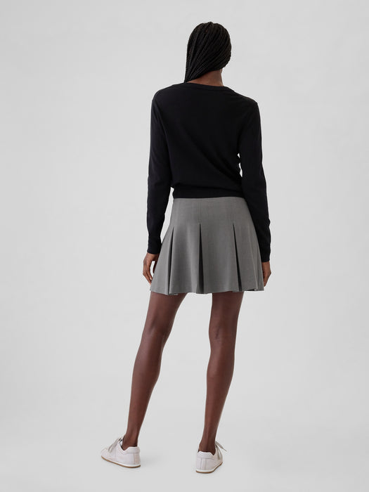 Pleated Mini Skirt