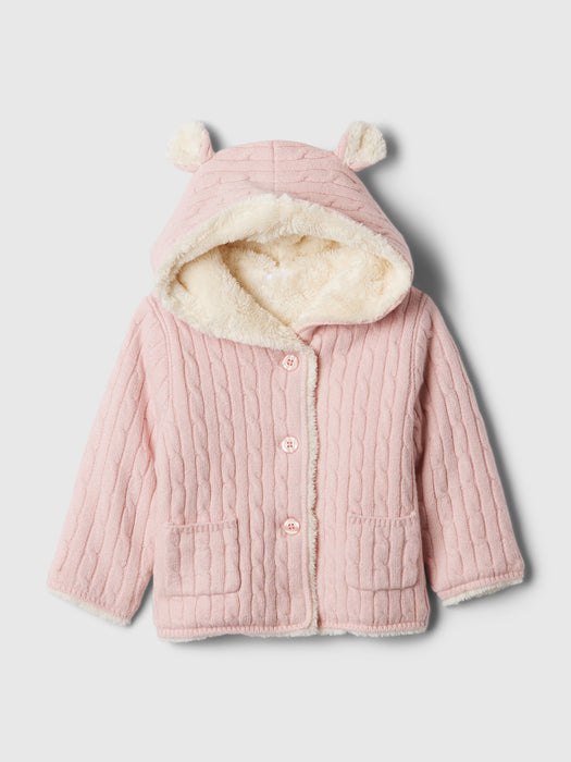 Baby CashSoft Cozy Bear Cardigan